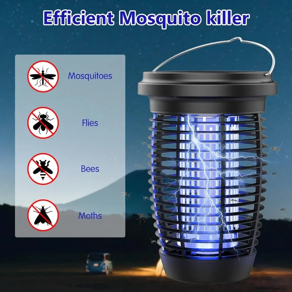 Solar Bug Zapper Lamp