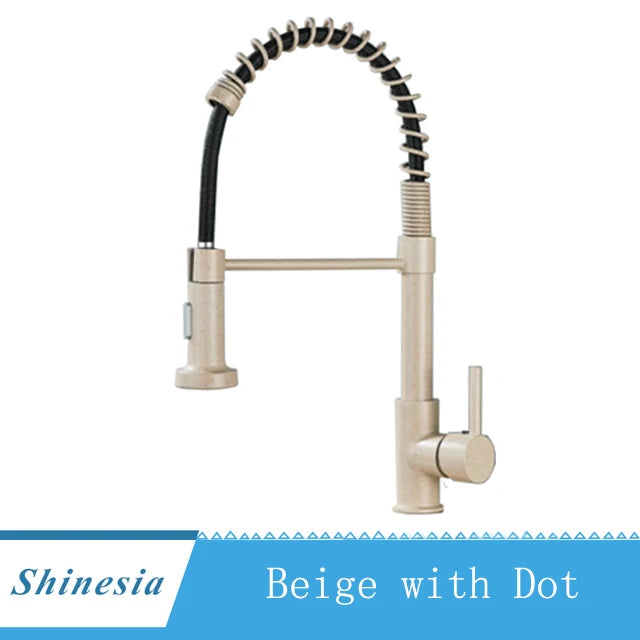 Brushed Nickel Deck Mounted Mixer 360 Rotation