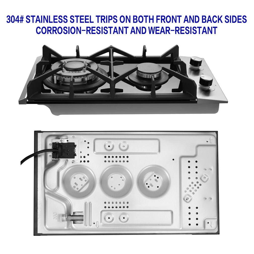 12" 2 Burner Propane Built-in