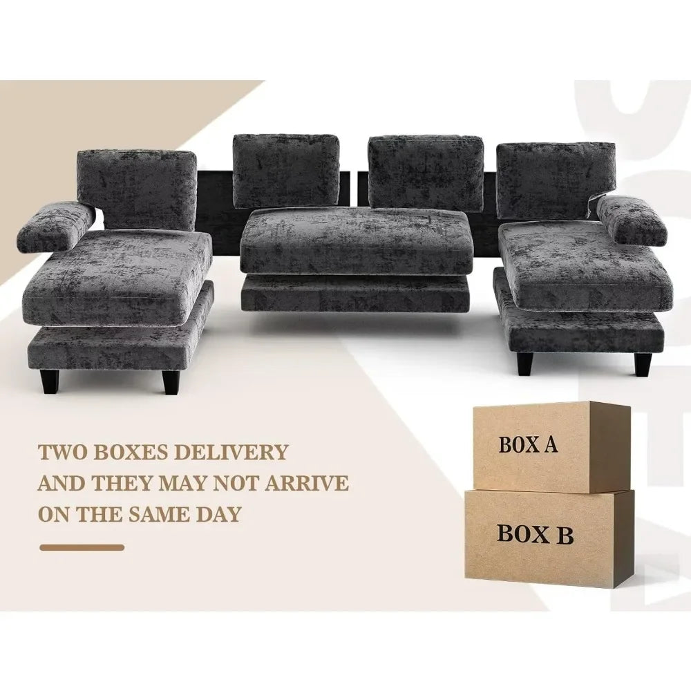 111' U Shaped Sectional