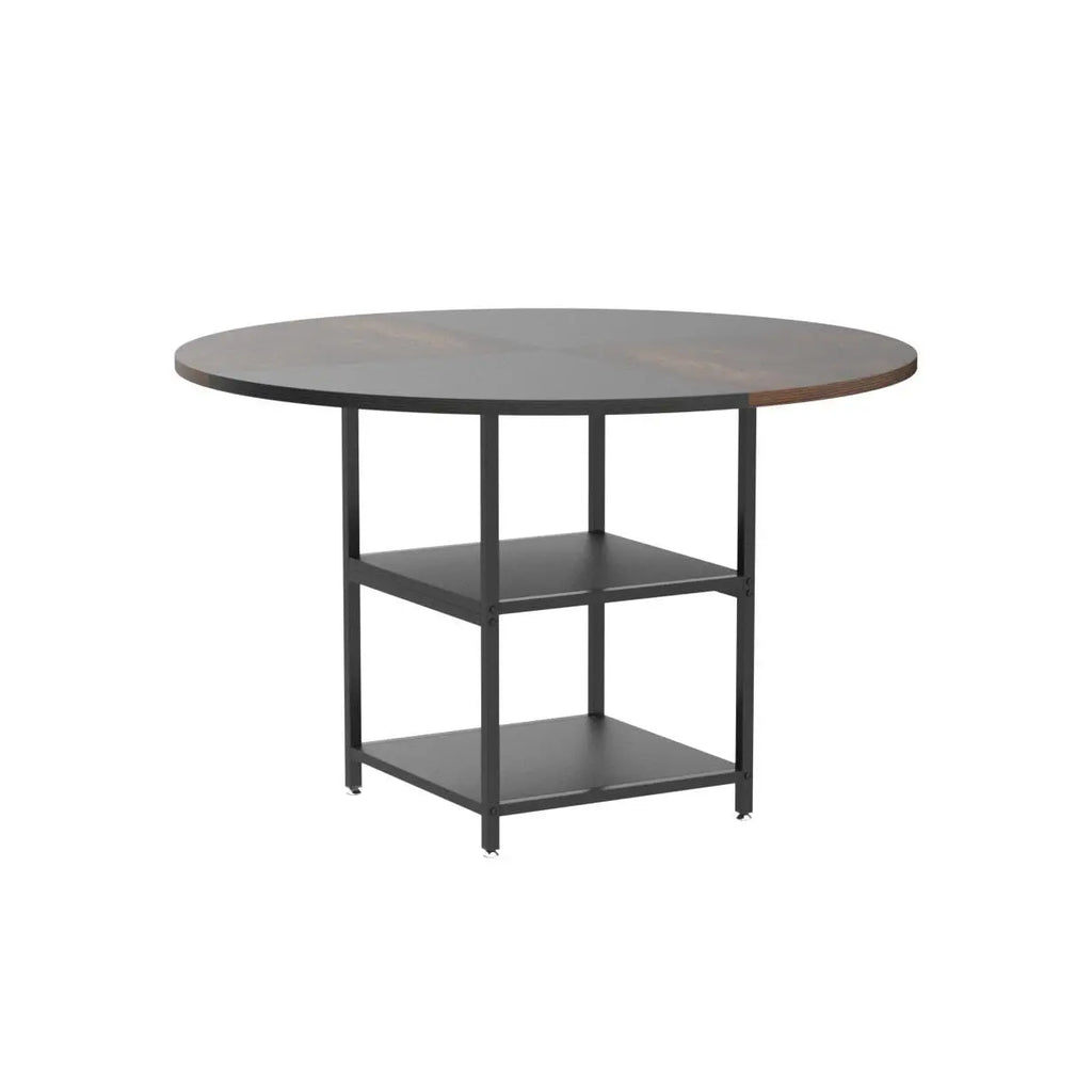 47" Round for 4, Wood w/Storage