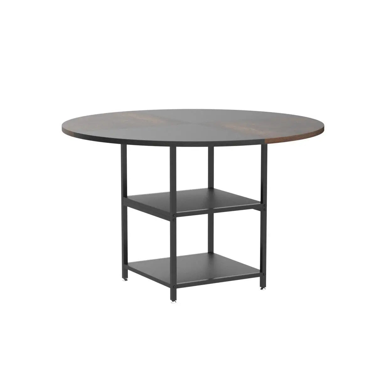 47" Round for 4, Wood w/Storage