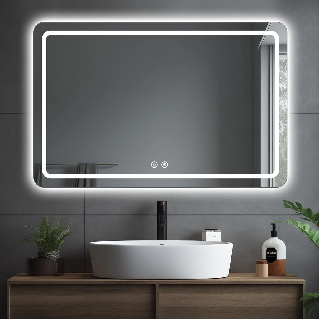 32x40 inch LED Bathroom Mirror Vanity