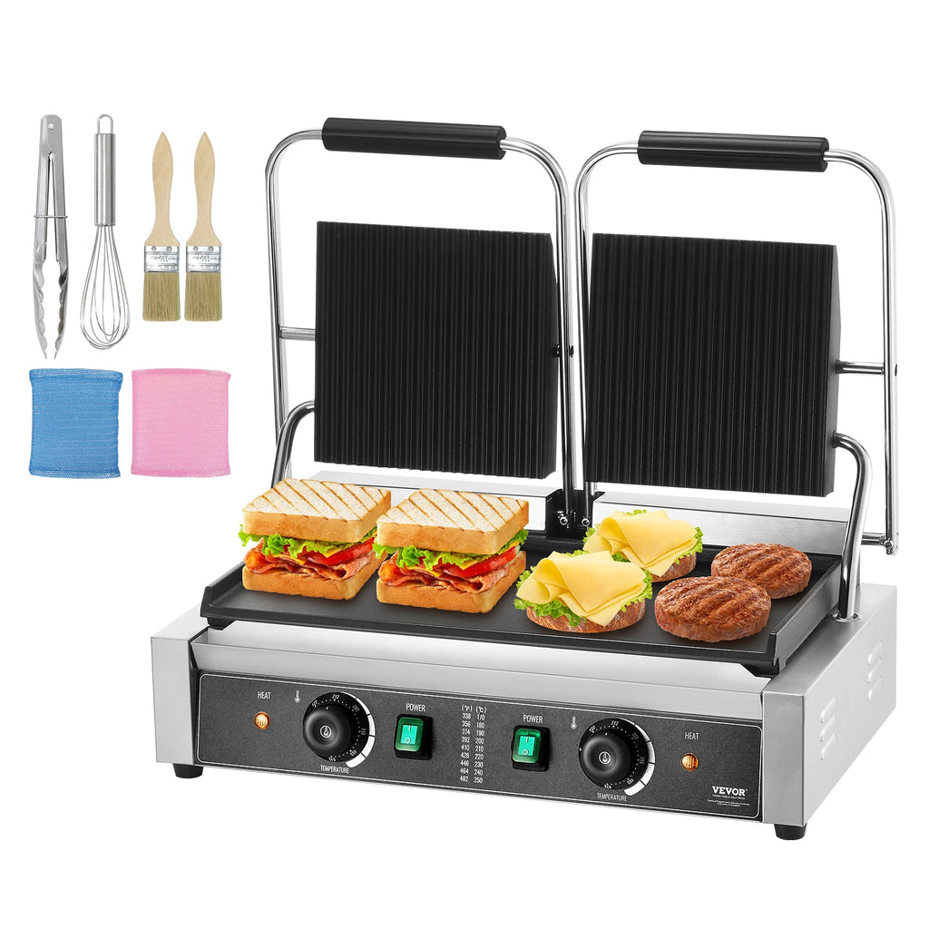 Commercial Panini Grill 3600W Electric Sandwich Maker