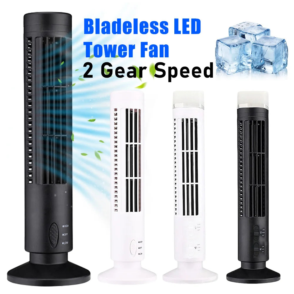 LED Tower Fan Bladeless 90 Degree