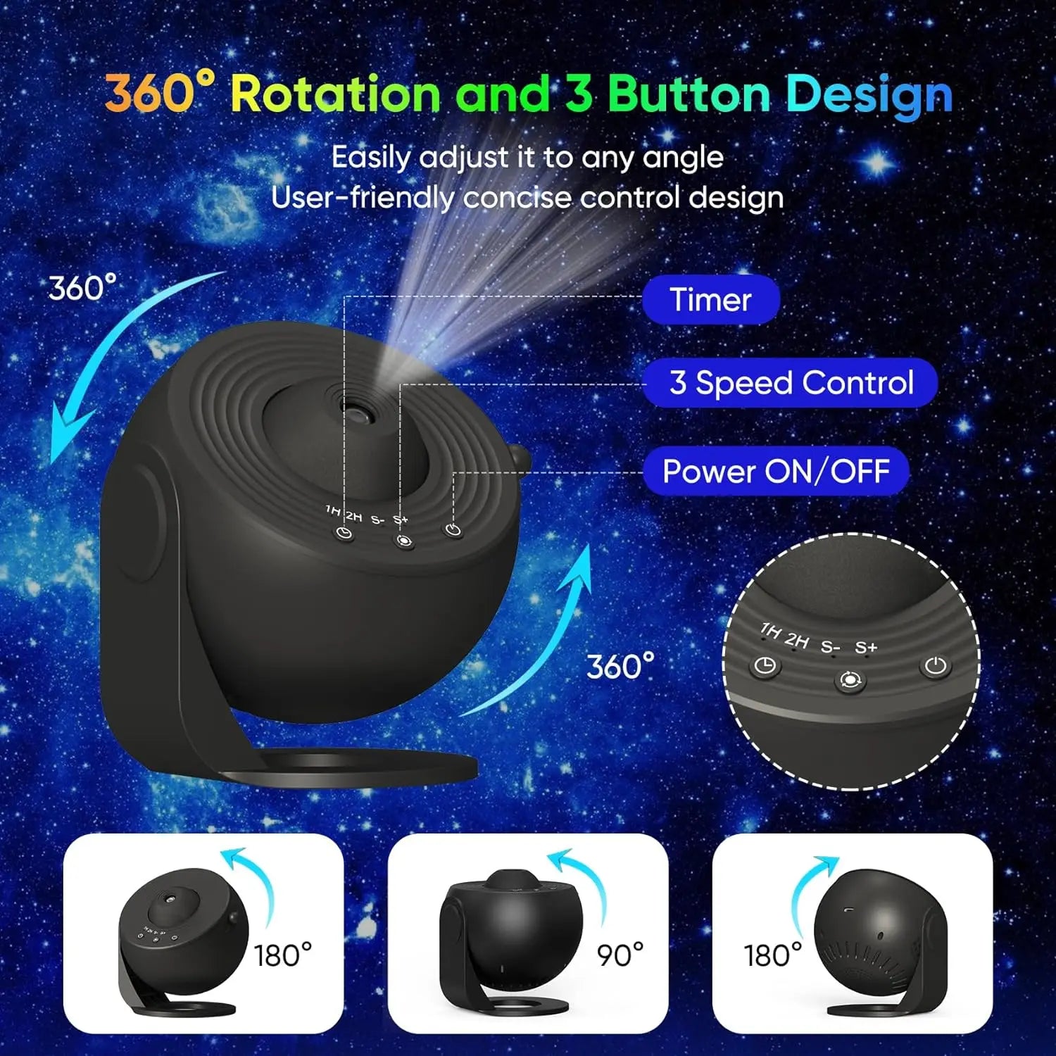 Starry Sky Globe Galaxy Projection Light