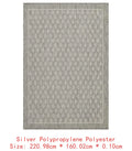 5'3"x7'3" Silver Indoor/Outdoor
