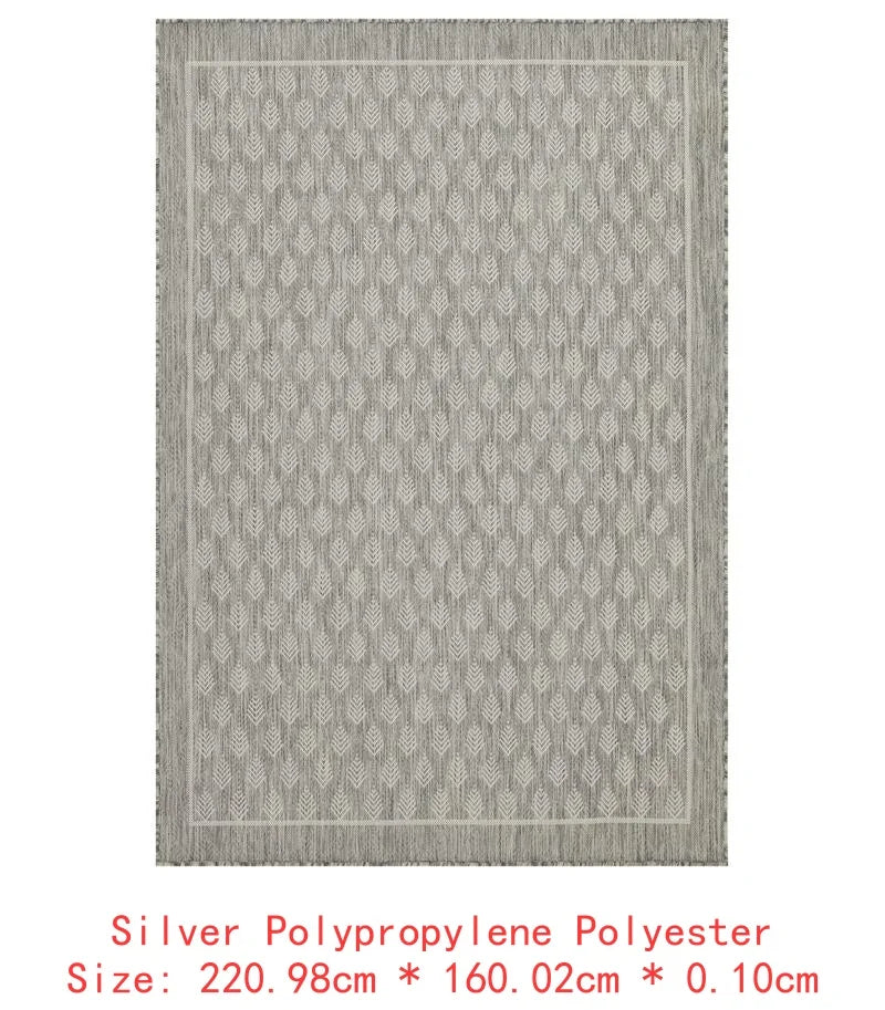 5'3"x7'3" Silver Indoor/Outdoor