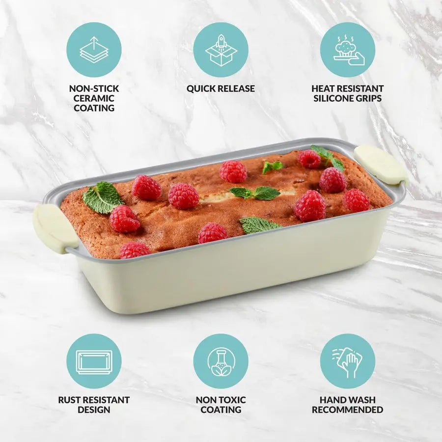 Premium Ceramic Loaf Pan 11x5 Non-Stick