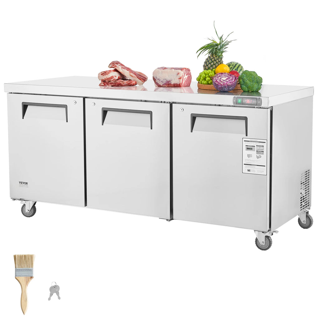 20 CF 72" Commercial Refrigerator Sandwich & Salad Prep