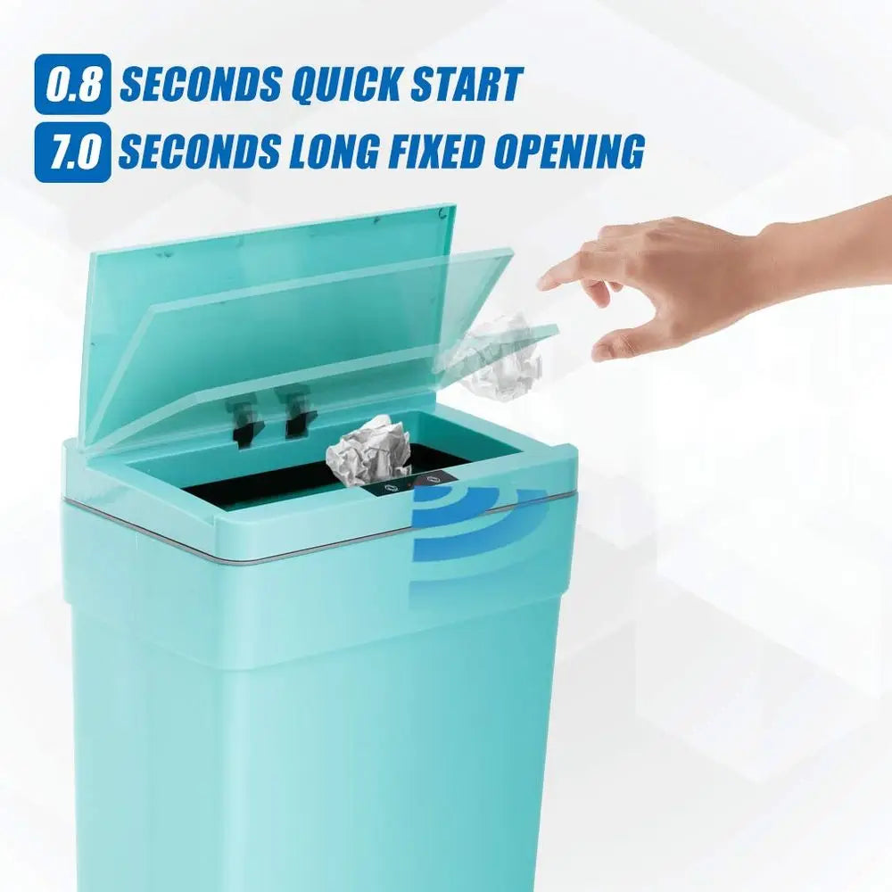 13 Gal Plastic Can Automatic Touch