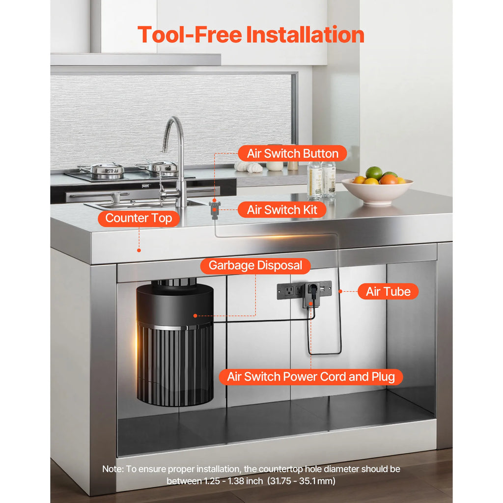 Garbage Disposal Air Switch Kit 2.5"