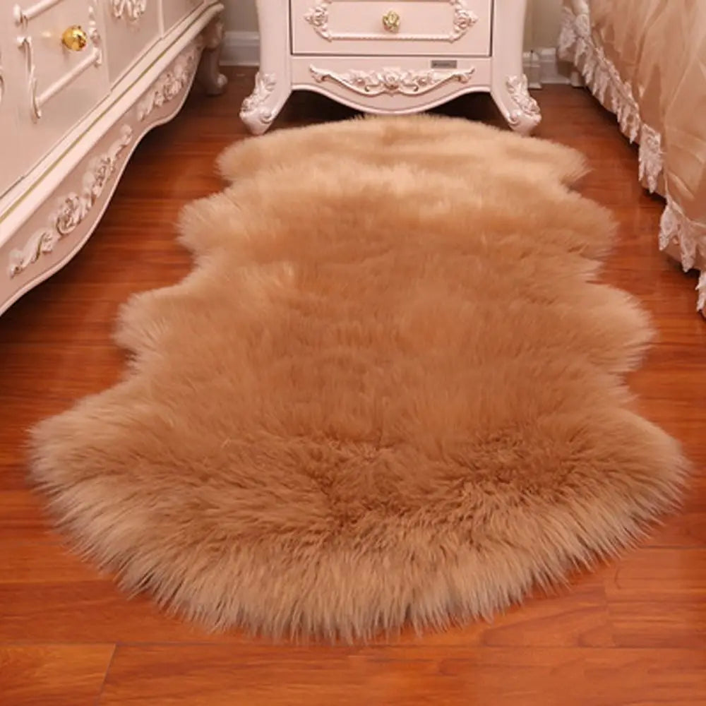 22x20 Washable Fluffy Sheepskin Rug