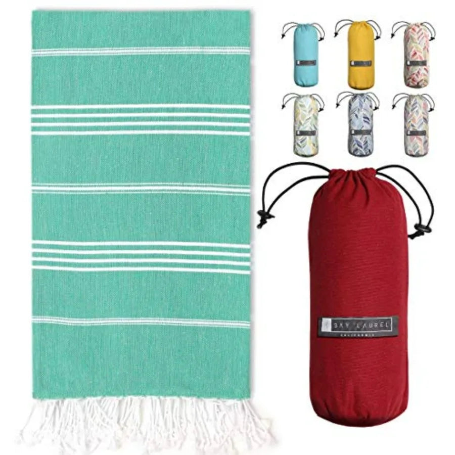 Turkish Beach Towel with Travel Bag 39 x 71