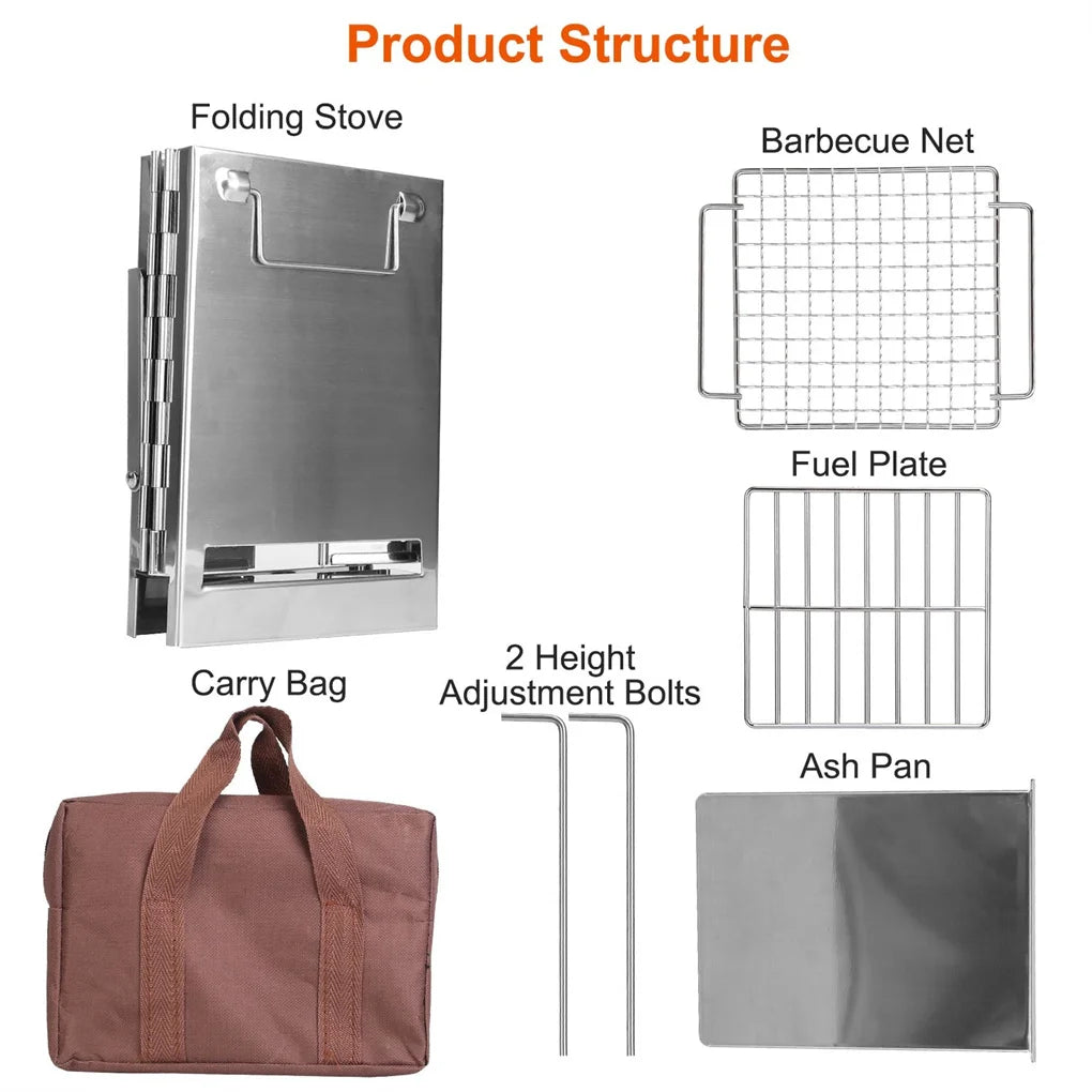Foldable Camping Wood Burning Stove