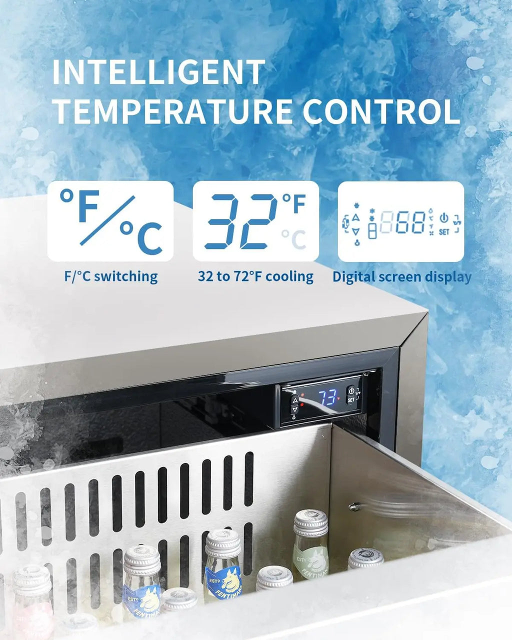 24" Under Counter Refrigerator, Outdoor