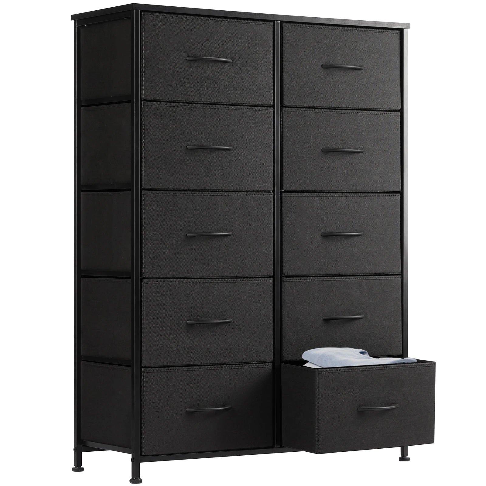 10 Fabric Drawer Steel Frame Dresser