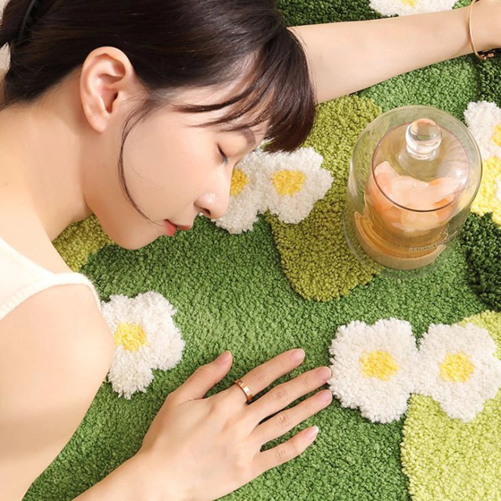 64"x48" Three-Dimensional Fluffy Lawn Moss