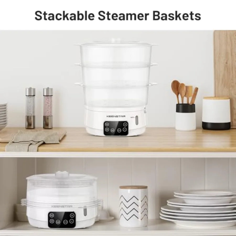 Electric Food Steamer 13.7QT 3-Tier BPA-Free
