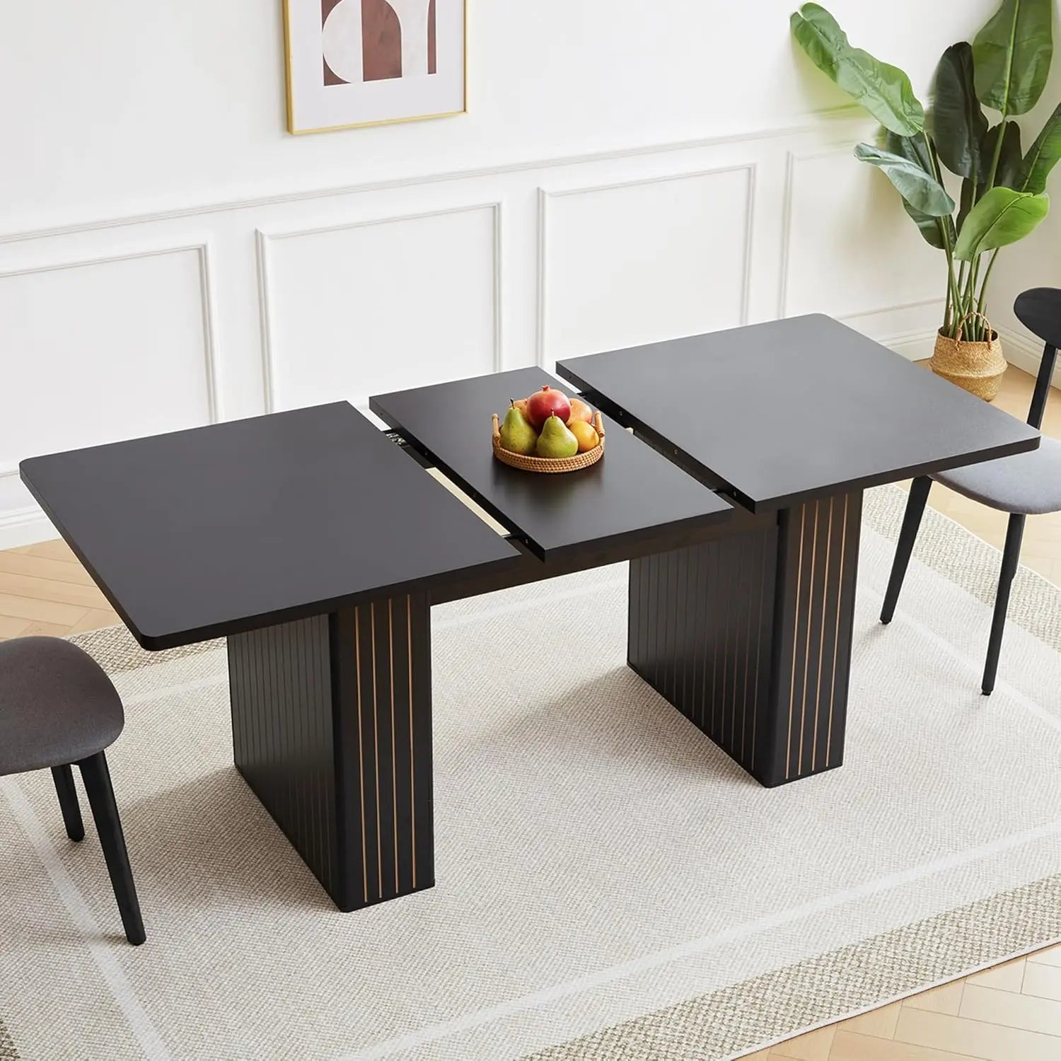 41-78" Extendable for4-8 Round/oval Fluted base