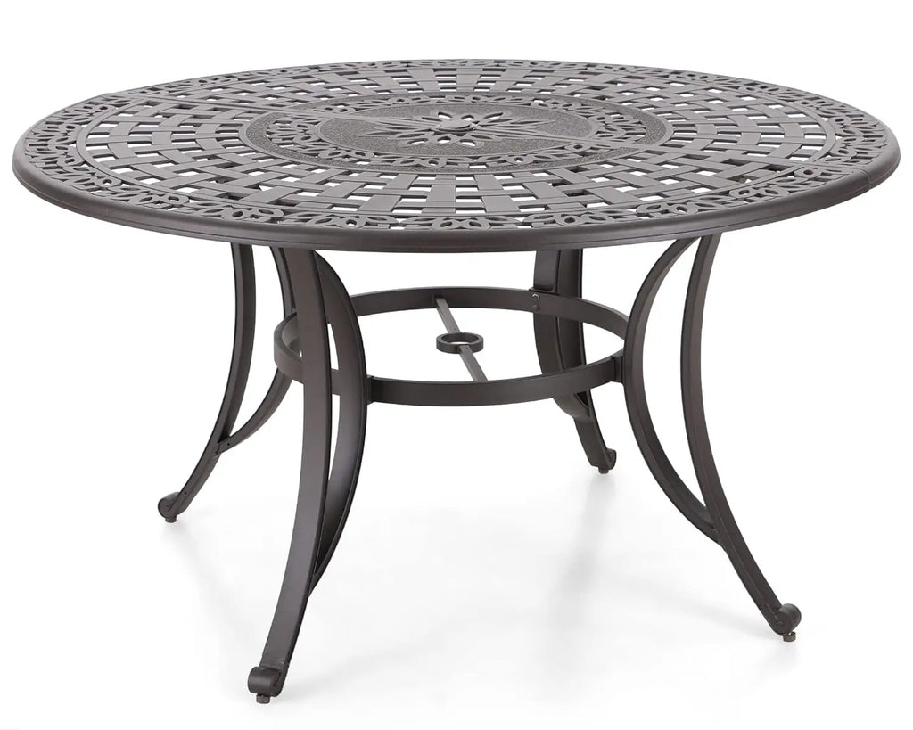 Round Cast Aluminum Outdoor Bronze