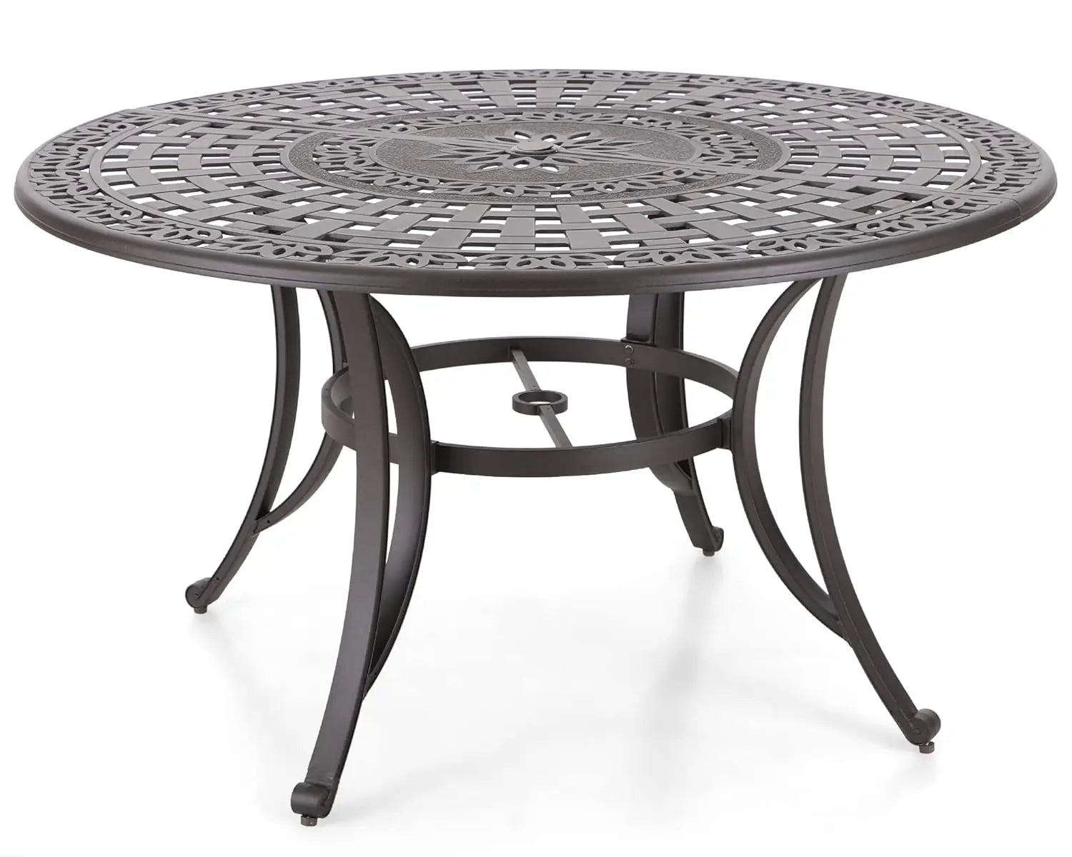 Round Cast Aluminum Outdoor Bronze