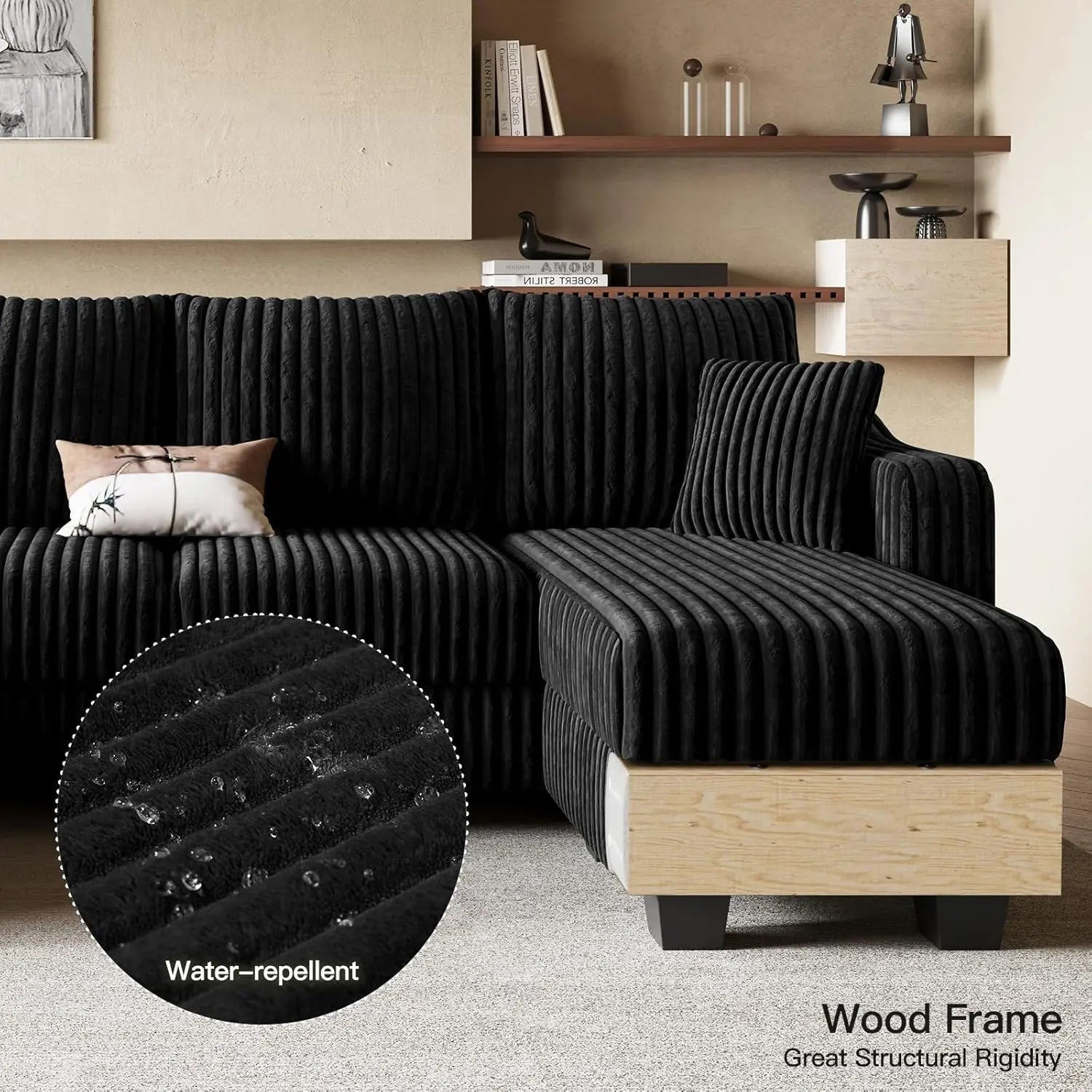 U Shaped Couch w/Reversible Chaises