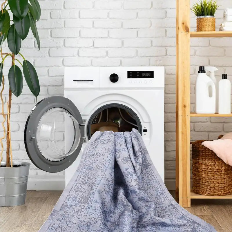 8x10 Washable Low-Pile Muted