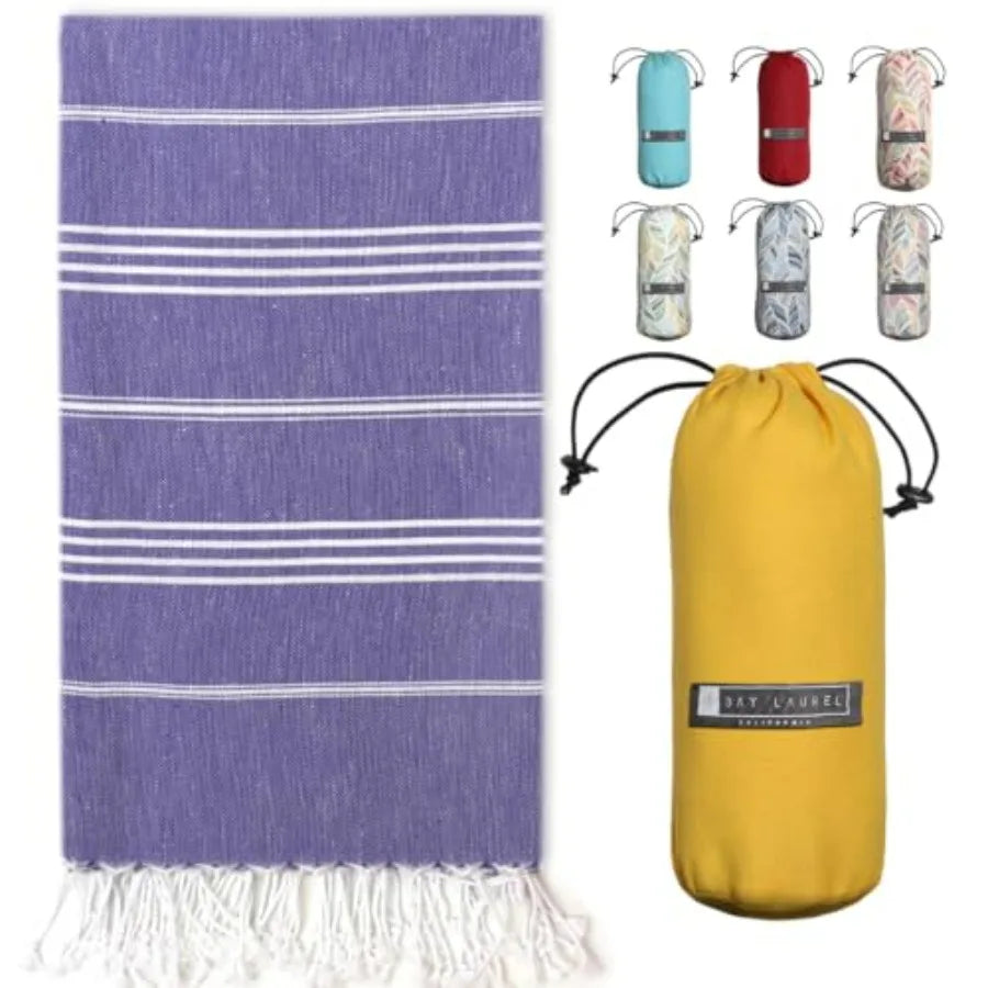 Turkish Beach Towel with Travel Bag 39 x 71