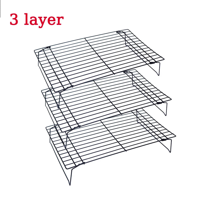 Stainless 3 Layer Foldable Wire Grid Baking