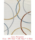 7'10"x9'10" Shag Ivory Soft Cozy