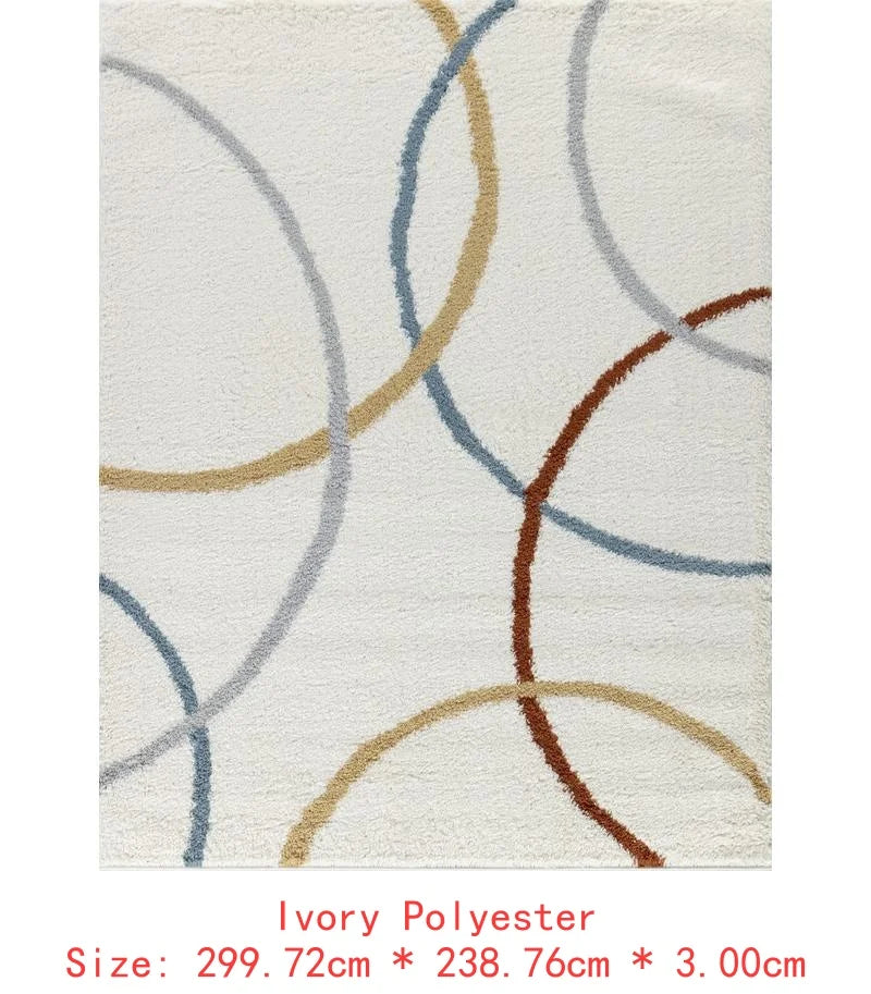 7'10"x9'10" Shag Ivory Soft Cozy