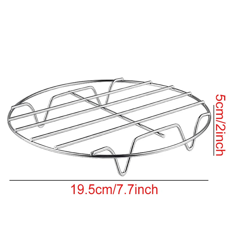 Air Fryer Baking Rack Metal Square/Round/Rectangle