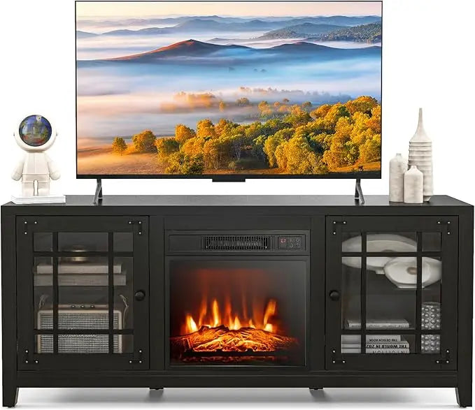 Electric Fireplace 18 Center, Remote/Thermostat