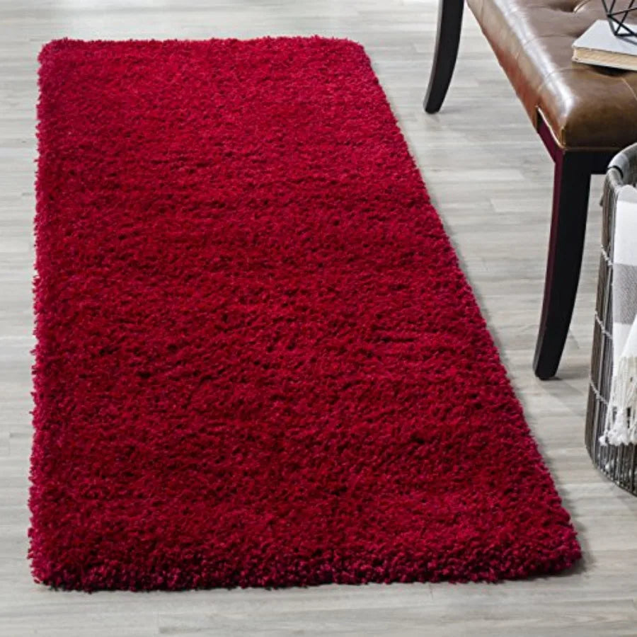 2'3"x11' Shag Runner Red Easy Care
