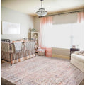 8X10 Washable Pink Boho Vintage