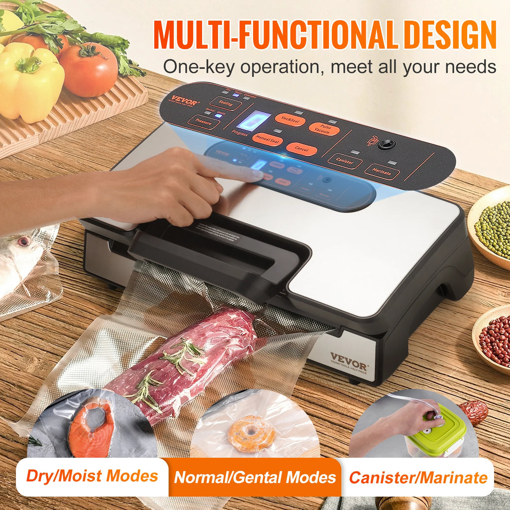 90Kpa 130W Vacuum Sealer Food Packaging Machine