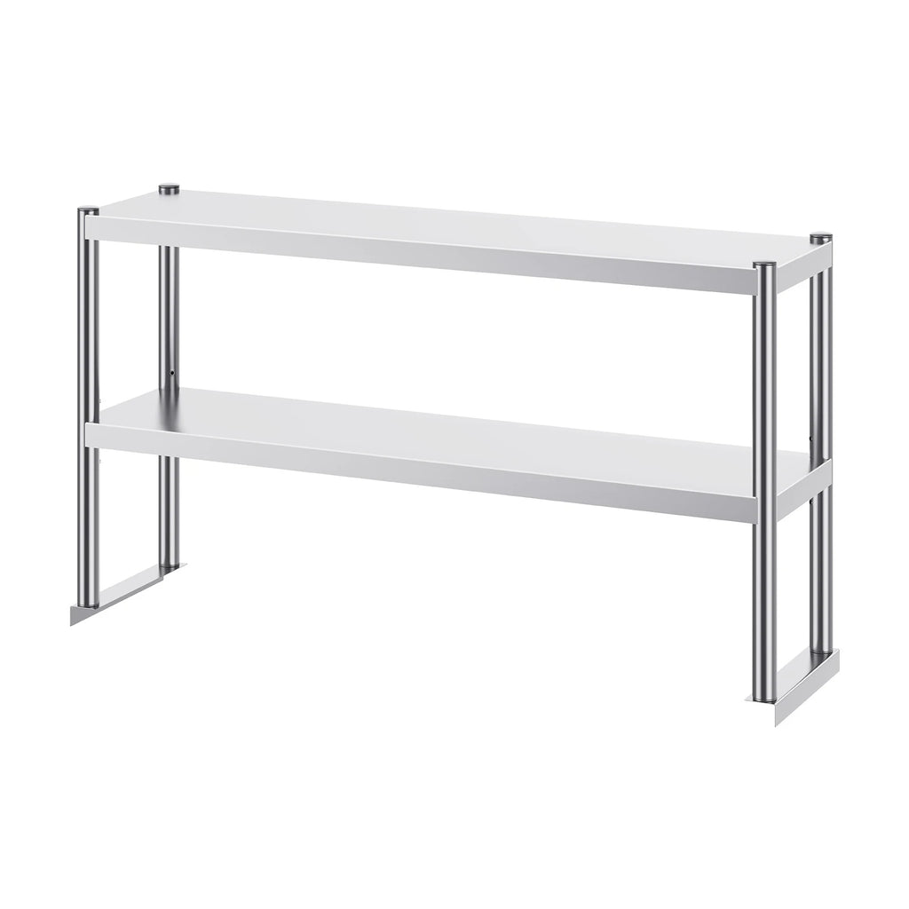 Stainless kitchen worktable Overshelf