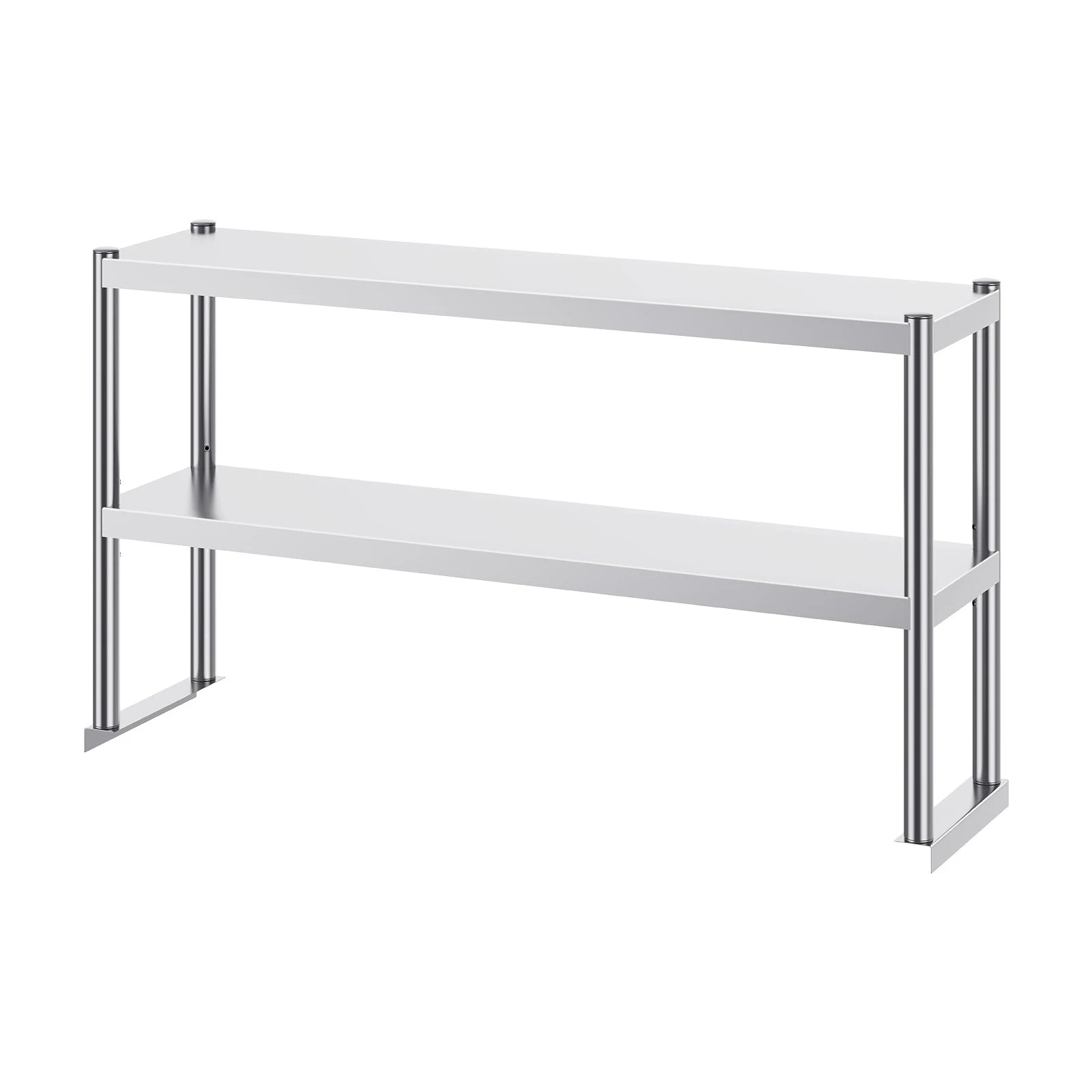 Stainless kitchen worktable Overshelf