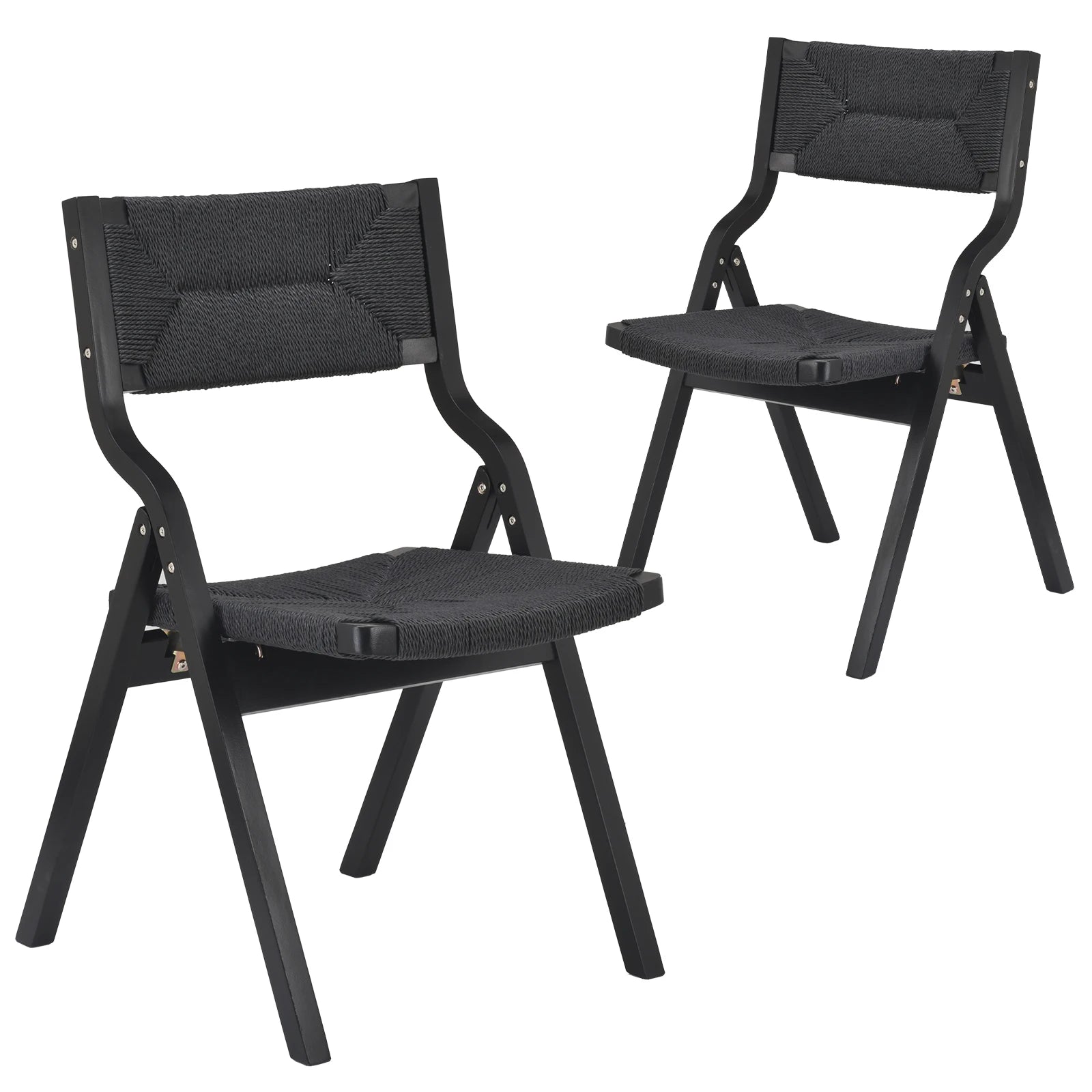 2 Wood Folding Stackable