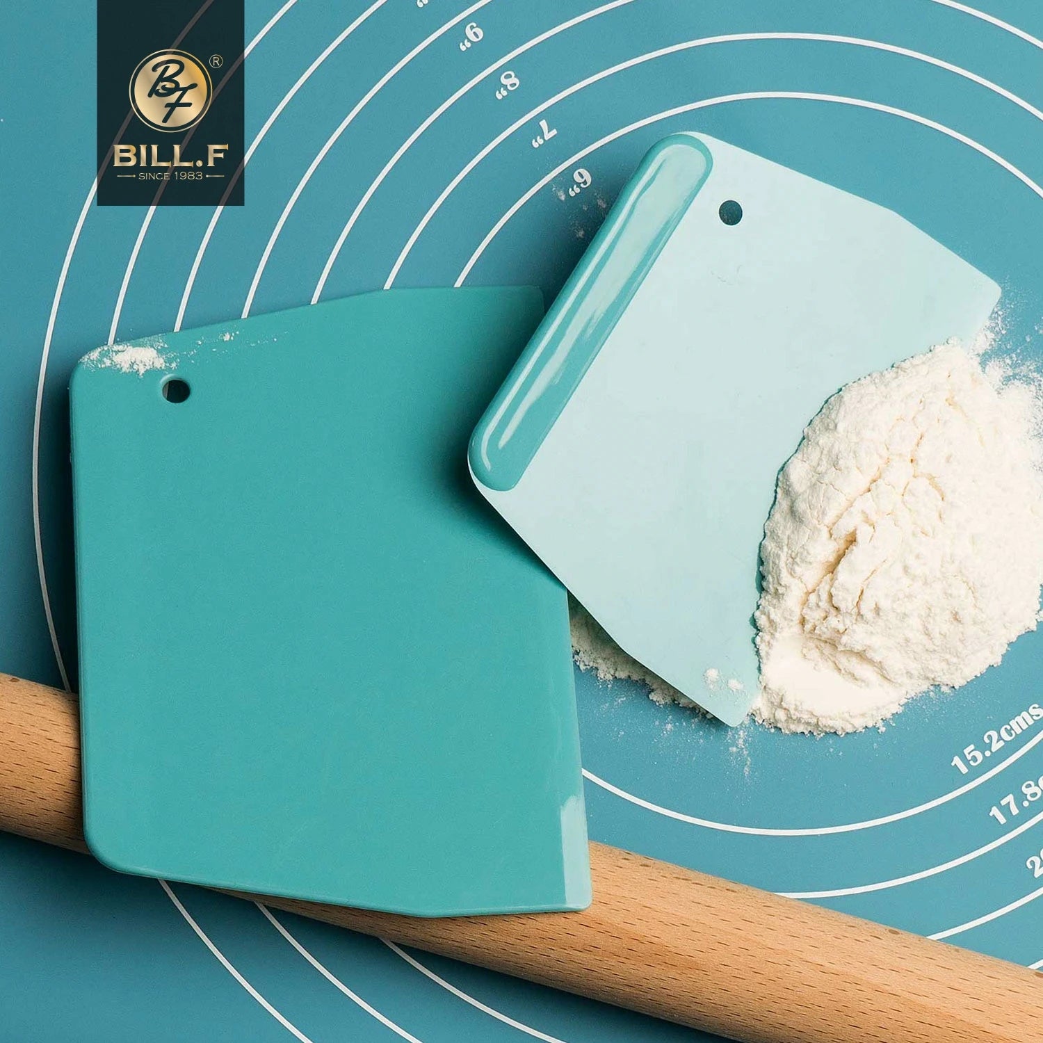 2pc Plastic Spatula/Dough Scraper