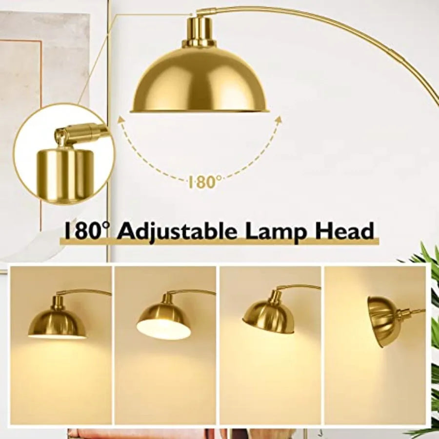 Modern Gold Arc Lamp