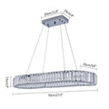Modern LED Oval Chandelier