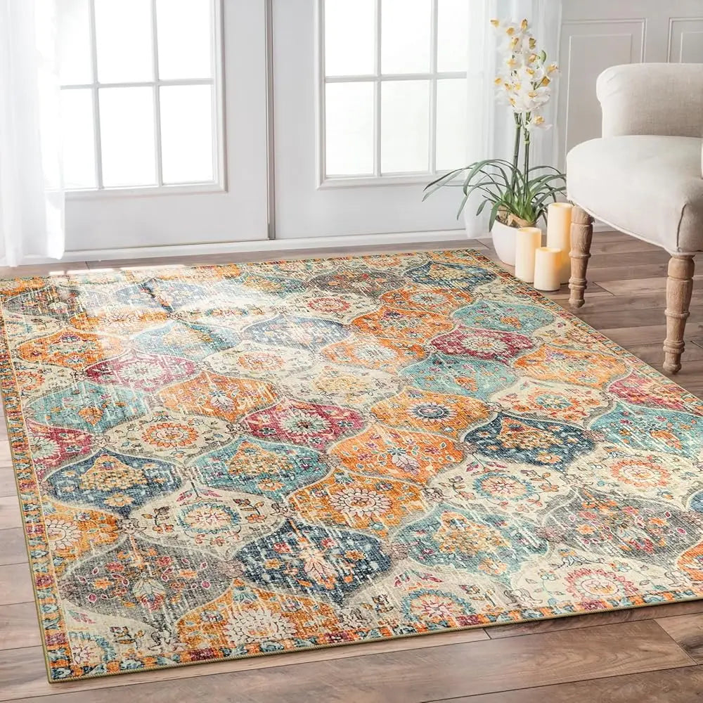 6x9 Moroccan Soft Washable Oriental Trellis