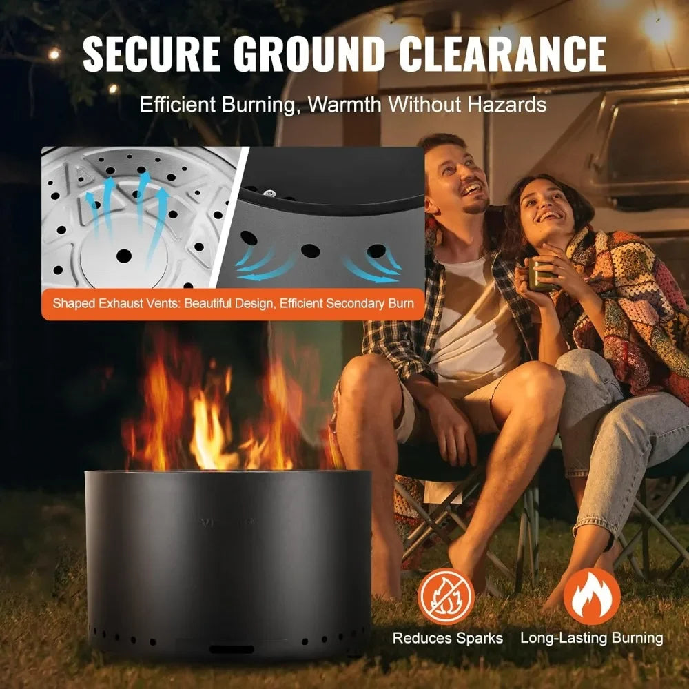 28" Smokeless Fire Pit/Stove/Bonfire