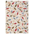 Washable Modern Leaf Soft Low Pile