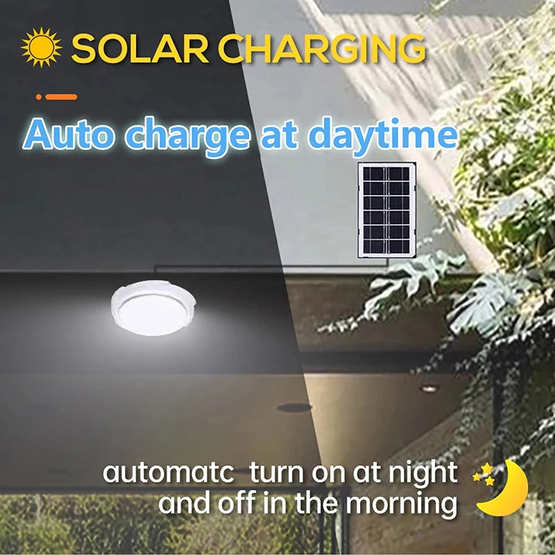 2 Solar Powered Ceiling Lights