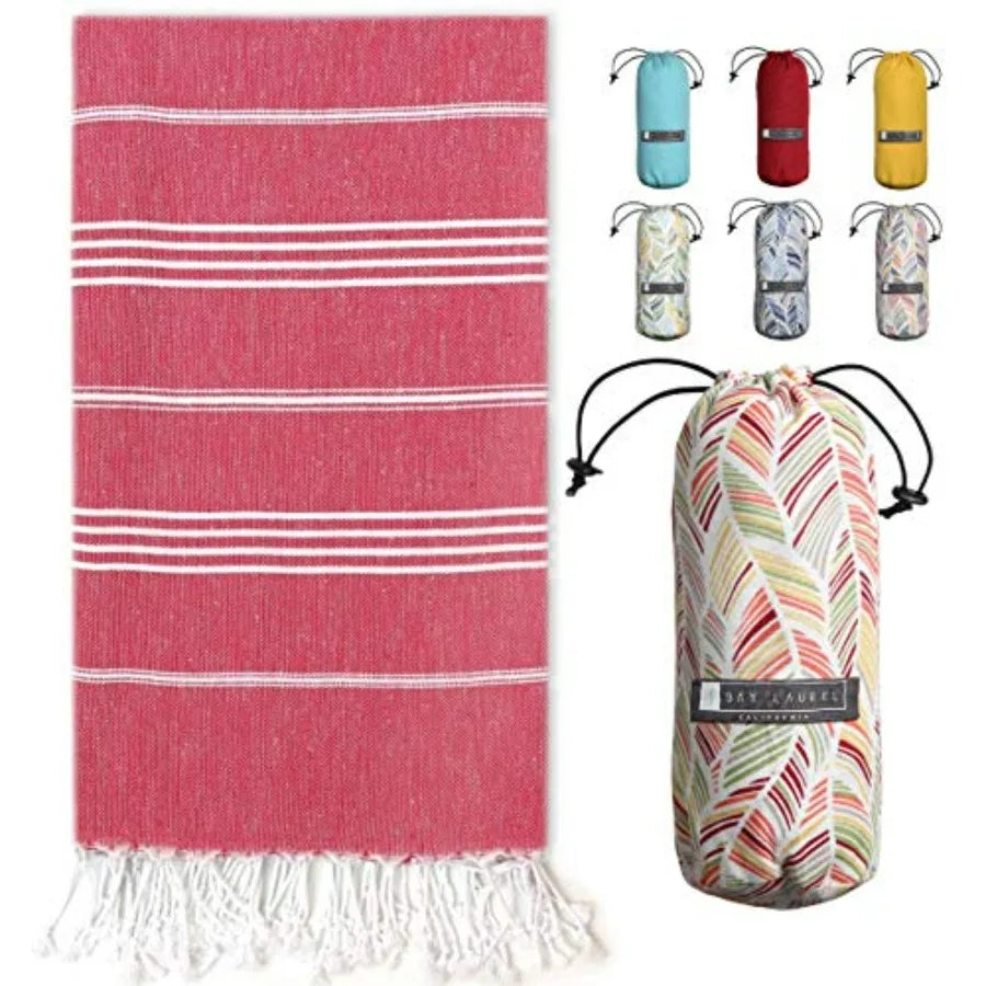 Turkish Beach Towel with Travel Bag 39 x 71