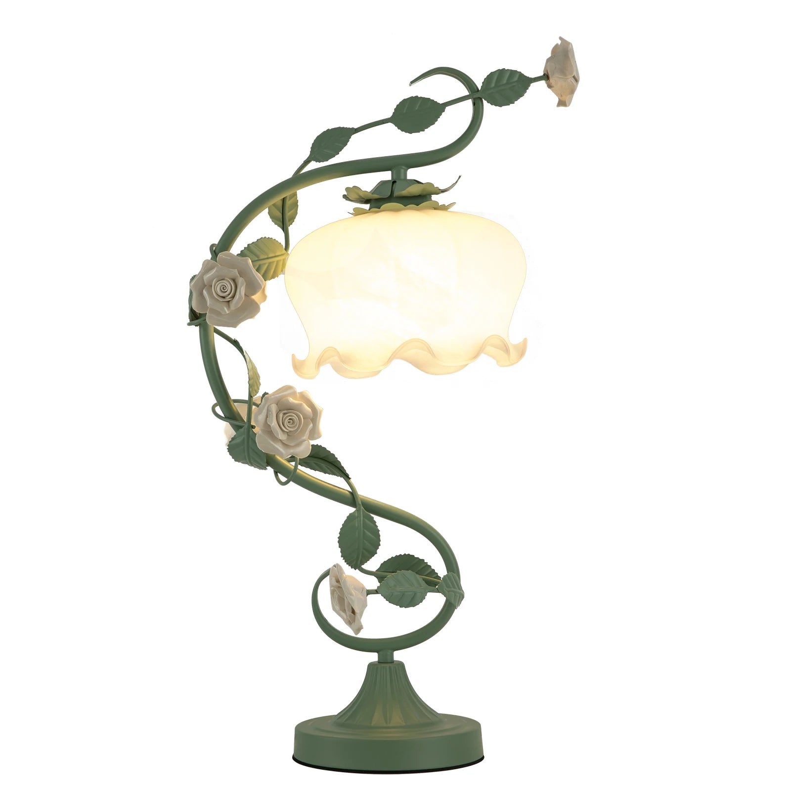 Rural style rose glass Lamp