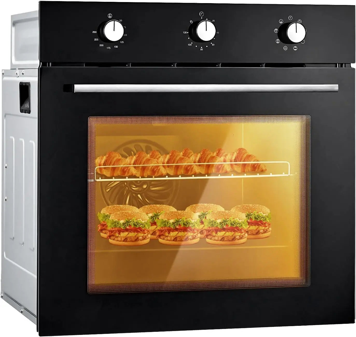 24' Electric Wall Oven, 8 Cooking Functions, Convection,